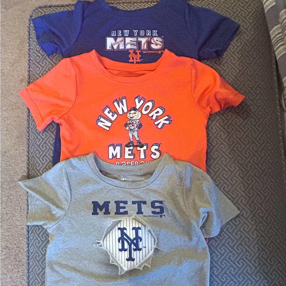 Genuine Merchandise Orange and Blue Short Sleeve Tees